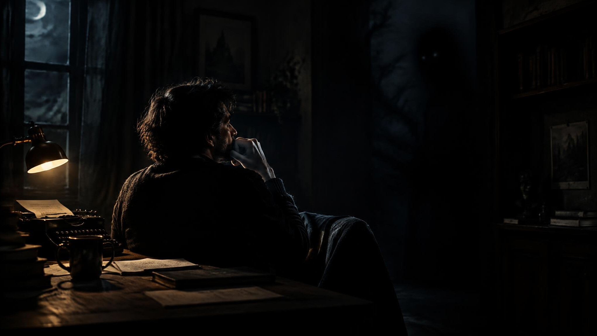dark mysterious room