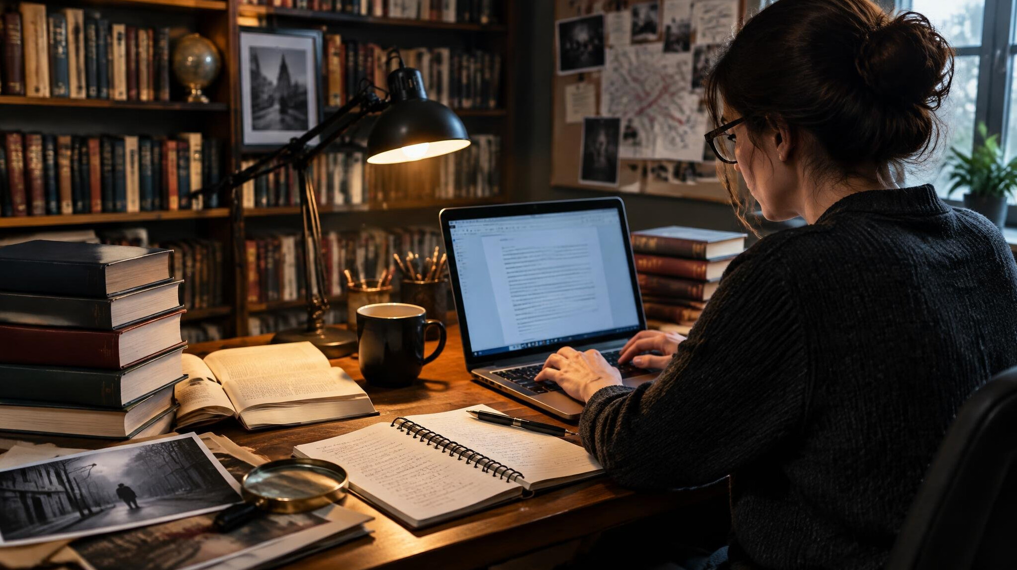 author researching books